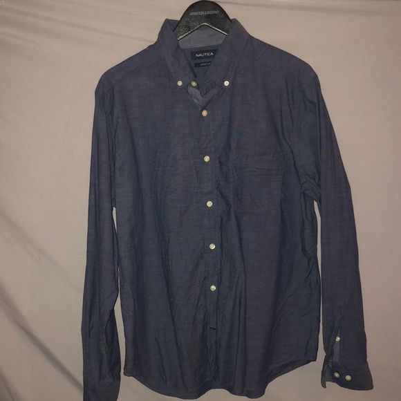 Men’s Nautica stretch fit long sleeve button up - Picture 1 of 4